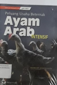 Peluang Usaha Beternak Ayam Arab Intensif